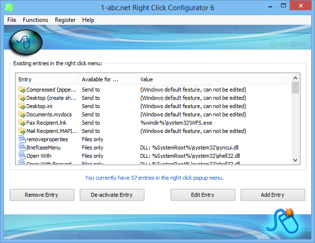 1-abc.net Right Click Configurator