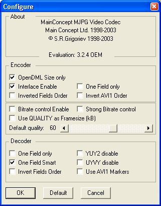 Mainconcept Motion JPEG Codec