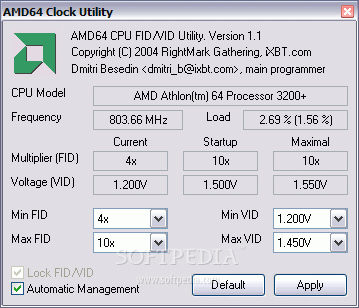 AMD64 Clock Utility 1.1