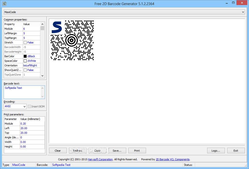 2D Barcode VCL Components