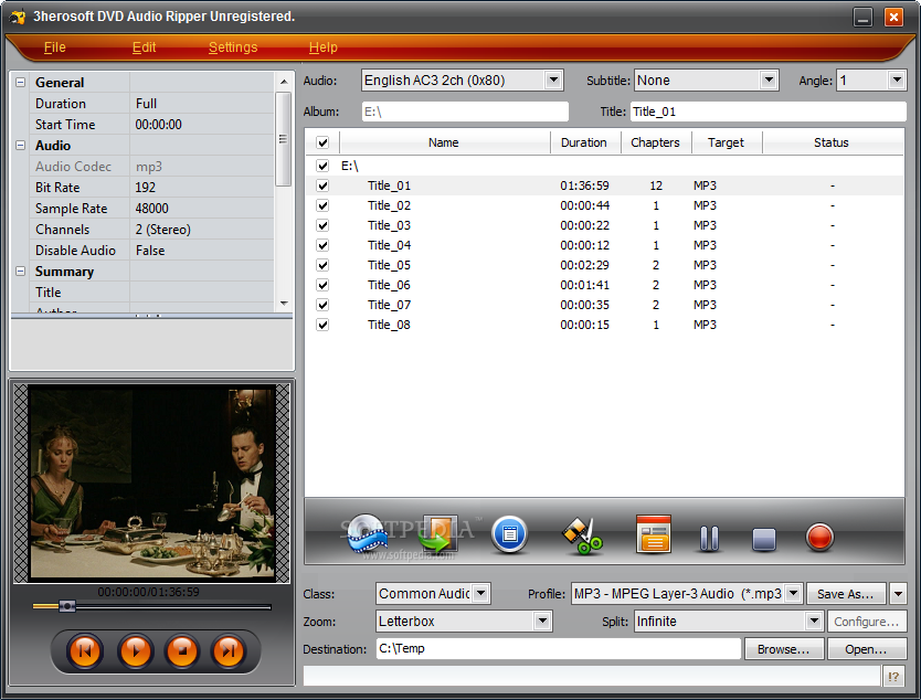 3herosoft DVD Audio Ripper