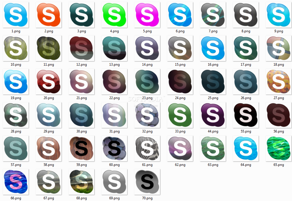 50 Skype dock icons