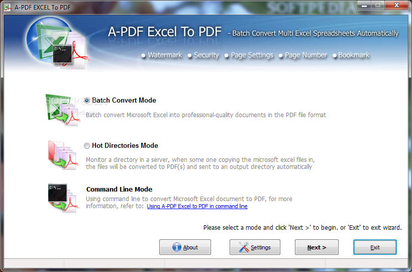 A-PDF Excel to PDF