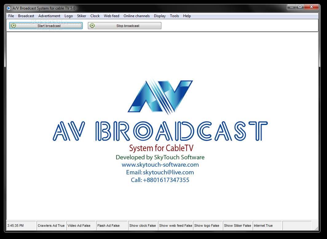 A/V Broadcast System for Cable TV