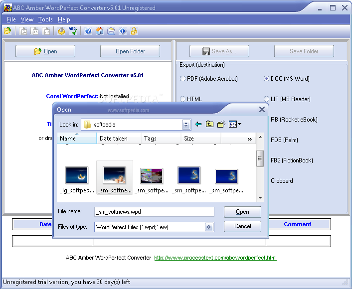 ABC Amber WordPerfect Converter