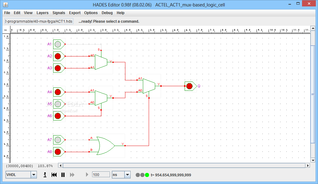 ACTEL ACT1 mux-based logic cell