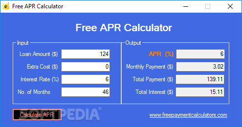 Free APR Calculator