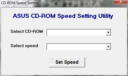 ASUS CD-ROM Speed Setting Utility