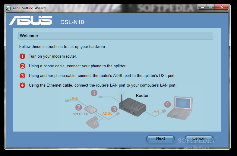 ASUS DSL-N10 Wireless Router Utilities
