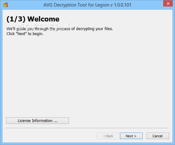 AVG Decryption Tool For Legion