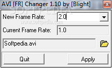 AVI Frame Rate Changer