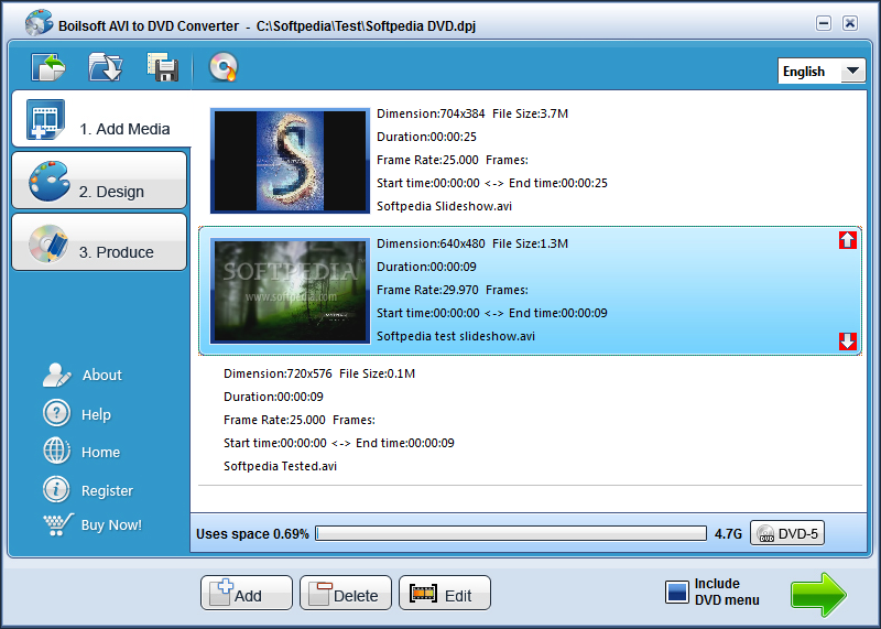 Boilsoft AVI to DVD Converter (formerly AVI to VCD / SVCD / DVD Converter)