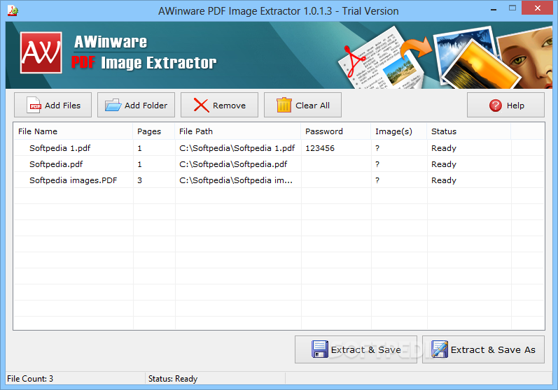 AWinware PDF Image Extractor