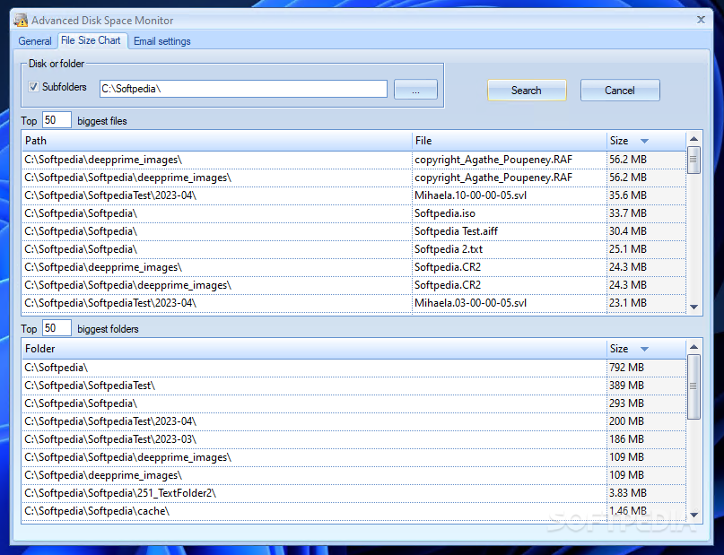 Advanced Disk Space Monitor