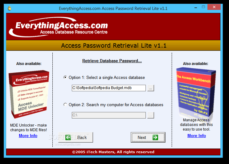 Access Password Retrieval Lite