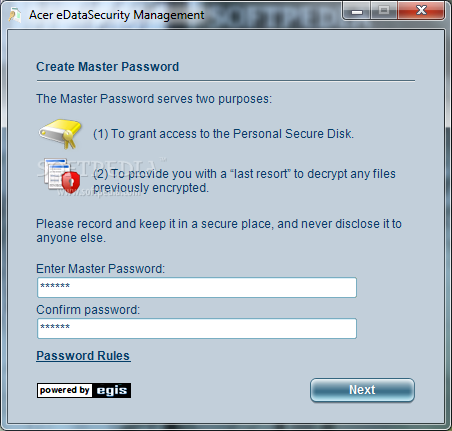 Acer eDataSecurity Management