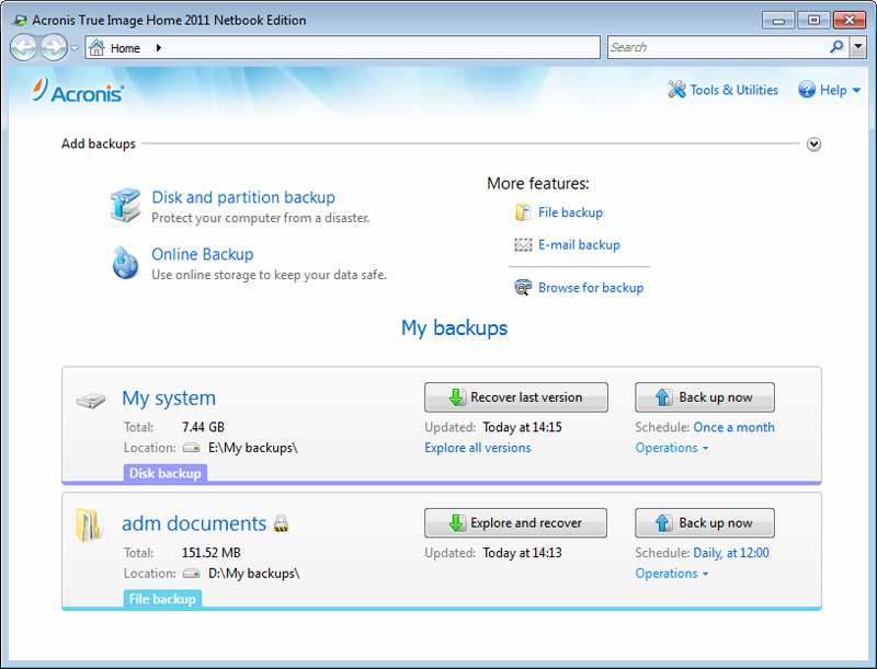 Top 47 System Apps Like Acronis True Image Home 2011 Netbook Edition - Best Alternatives