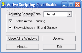 Active Scripting Fast Disable