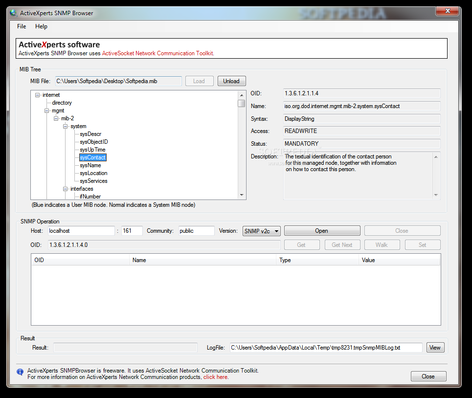 ActiveXperts SNMP Browser