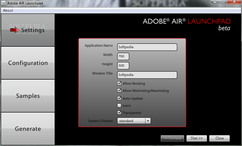 Adobe AIR Launchpad