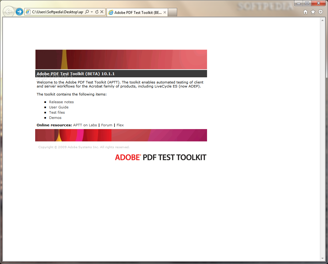Adobe PDF Test Toolkit