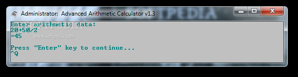Advanced Arithmetic Calculator