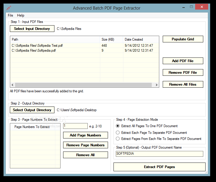 Advanced Batch PDF Page Extractor