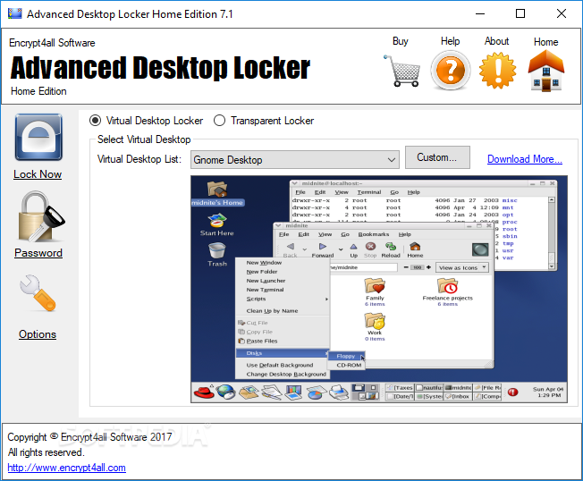 Advanced Desktop Locker Home Edition