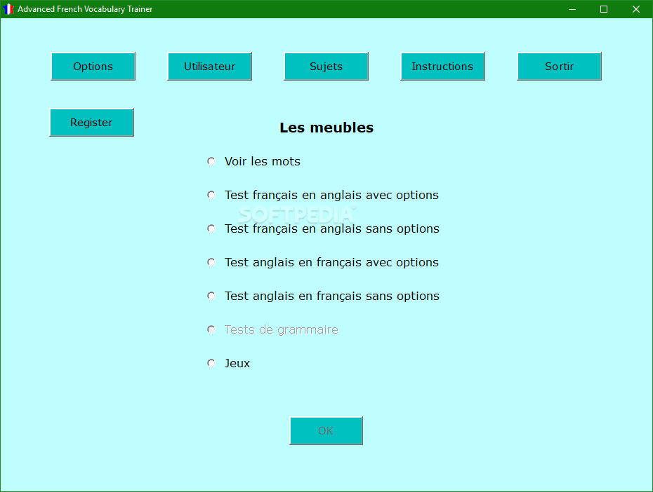 Advanced French Vocabulary Trainer