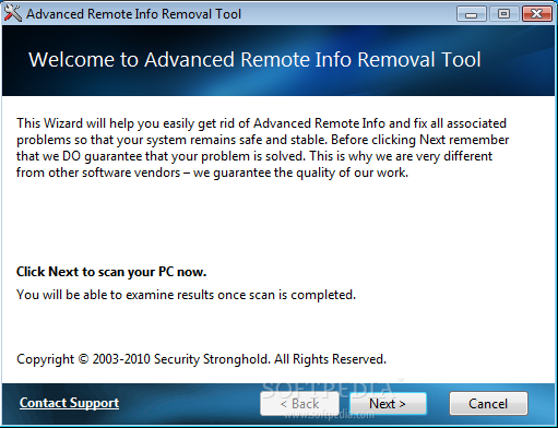 Advanced Remote Info Removal Tool