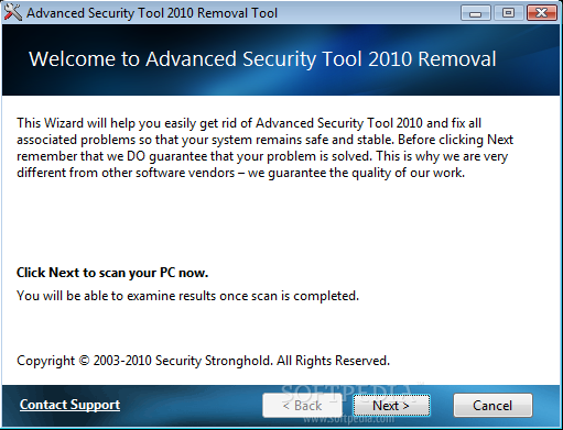 Advanced Security Tool 2010 Removal Tool