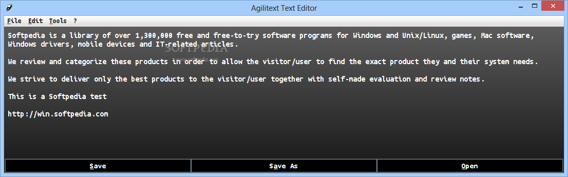 Agilitext Text Editor
