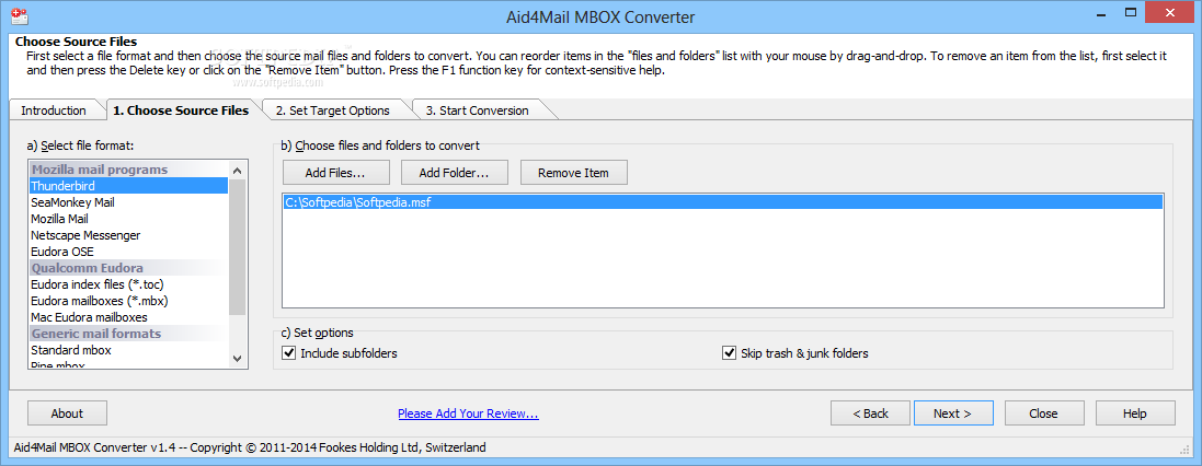 Aid4Mail MBOX Converter