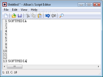 Alban's Script Editor