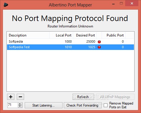 Albertino Port Mapper