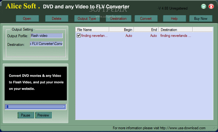 Alice DVD any Video to FLV Converter