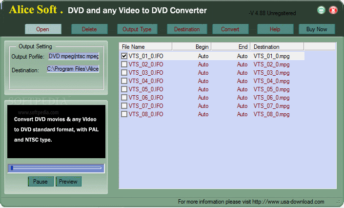 Alice any Video to DVD Converter