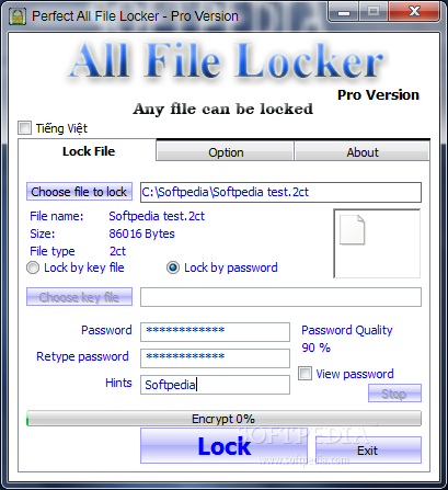 Perfect All File Locker - Pro Version