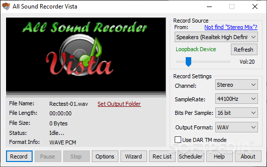 All Sound Recorder Vista