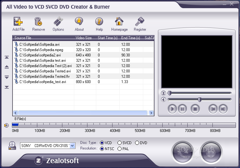 All Video to VCD SVCD DVD Creator & Burner