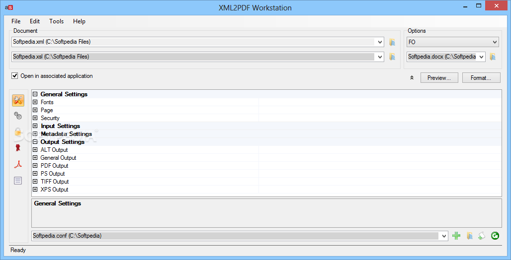 XML2PDF Workstation