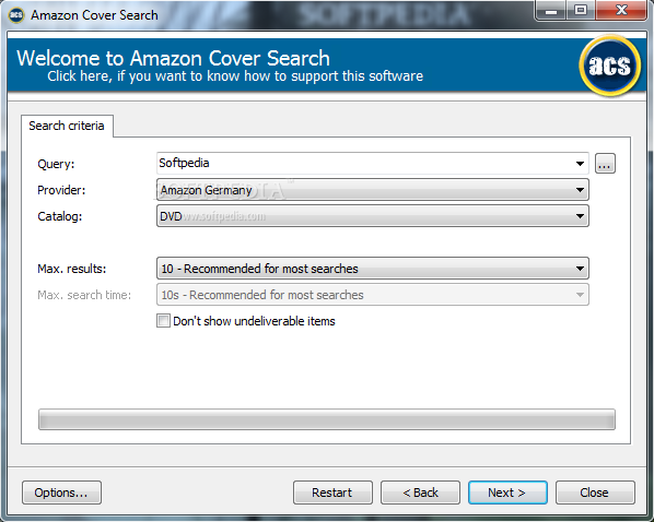 Amazon Cover Search
