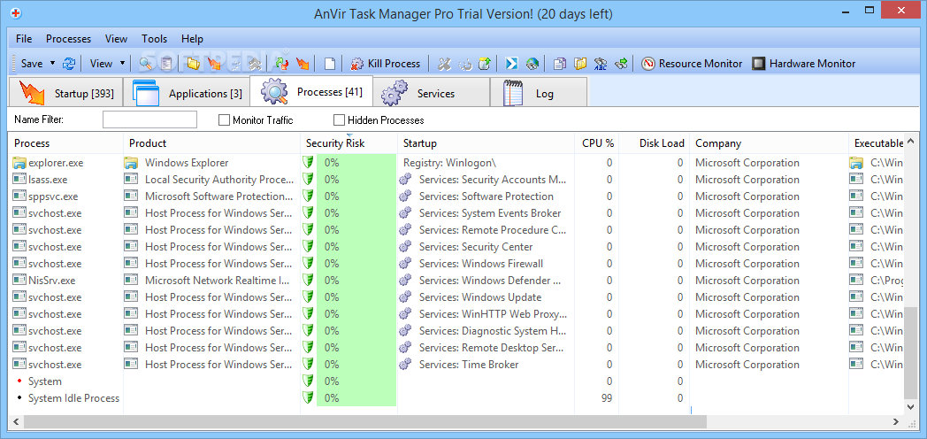 AnVir Task Manager Pro