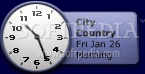 Analog World Clock