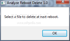 Analyze Reboot Delete