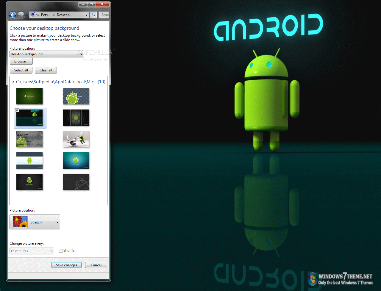 Android Windows 7 Theme
