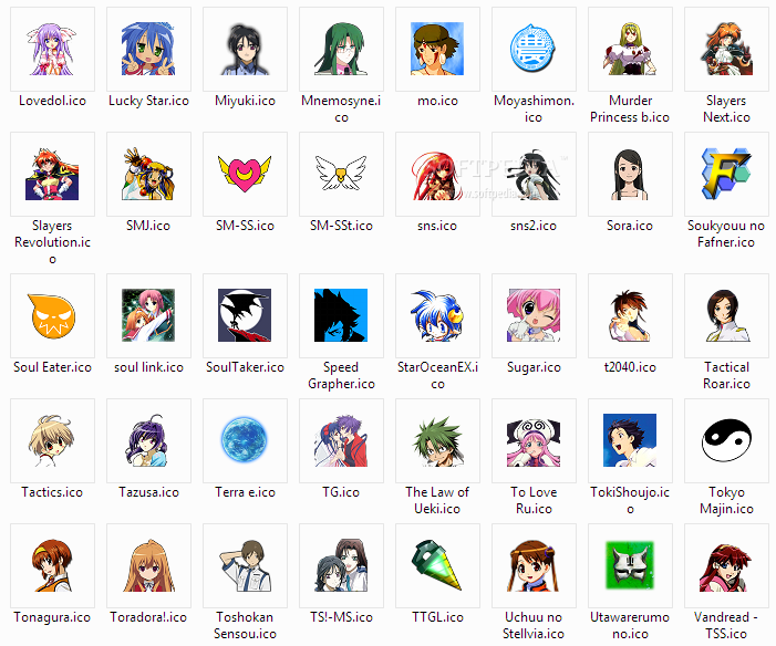 Anime Icons Pack 2 of 6
