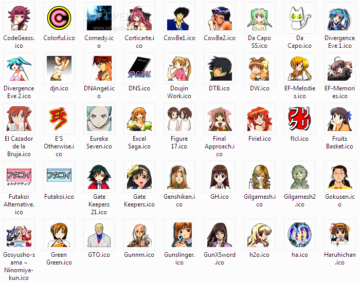 Anime Icons Pack 4 of 6