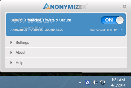 Anonymizer Universal (formerly Anonymizer Anonymous Surfing)