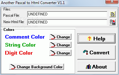 Another Pascal to Html Converter
